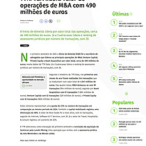 TTR: VdA lidera valor de operaes de M&A com 490 milhes de euros